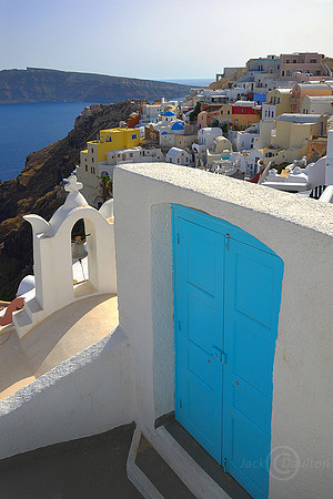 OiaBlueDoor, Santorini, Greece hdrJDA LRC